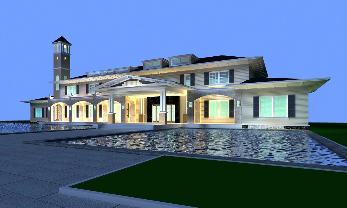 architecture 835 3D Model .c4d .max .obj .3ds .fbx .stl .blend 