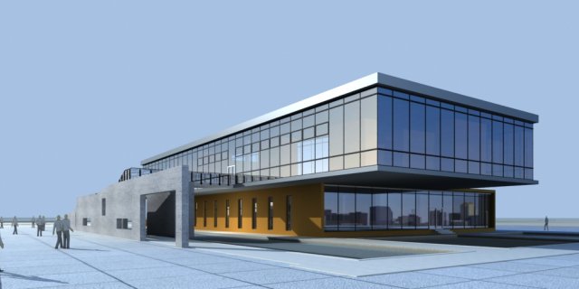 architecture 836 Model 3D .c4d .max .obj .3ds .fbx .stl .blend 