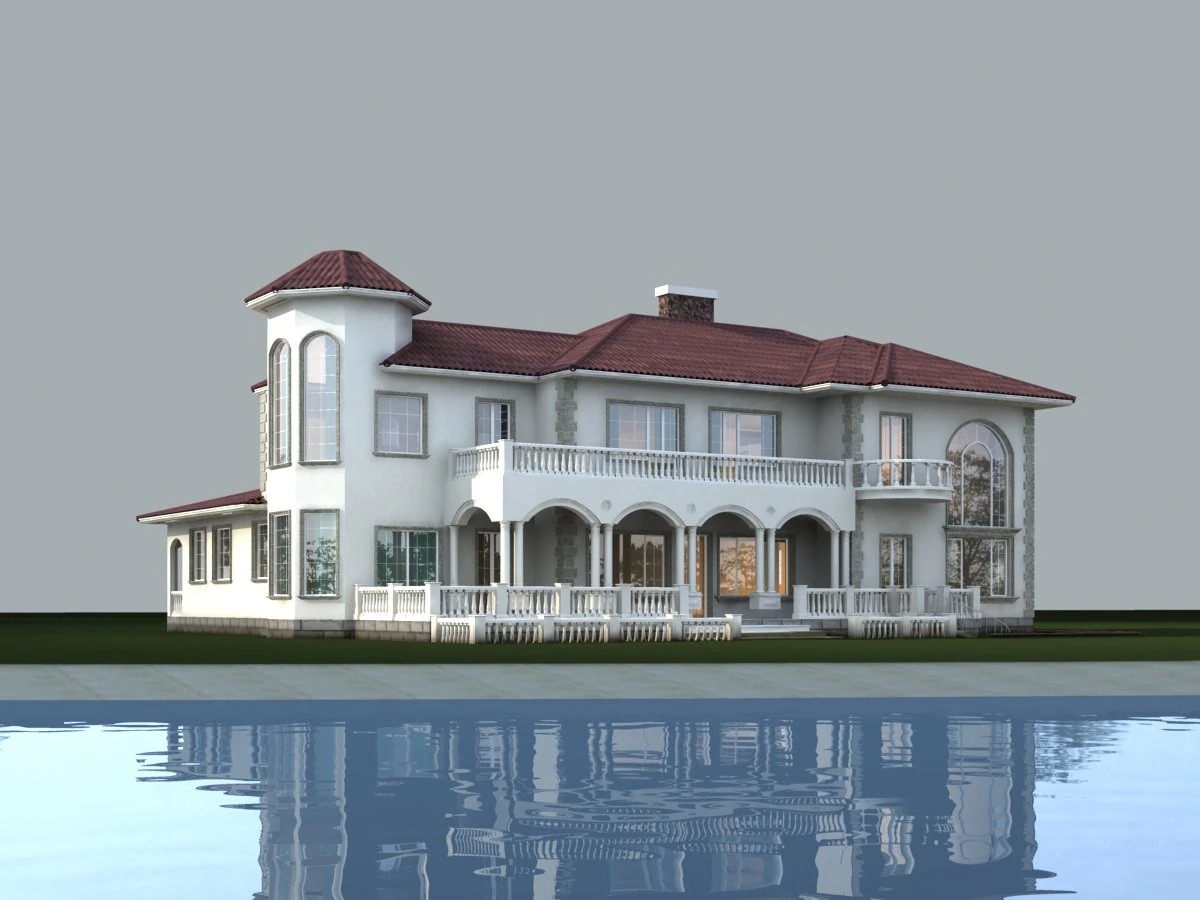 architecture 837 3D Model .c4d .max .obj .3ds .fbx .stl .blend 