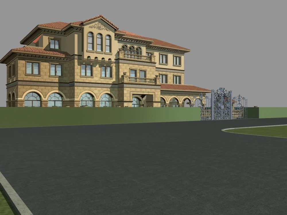 architecture 842 3D Model .c4d .max .obj .3ds .fbx .stl .blend 