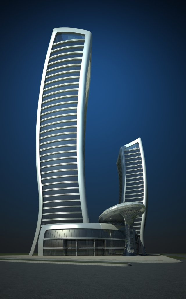 architecture 844 3D Модель .c4d .max .obj .3ds .fbx .stl .blend 