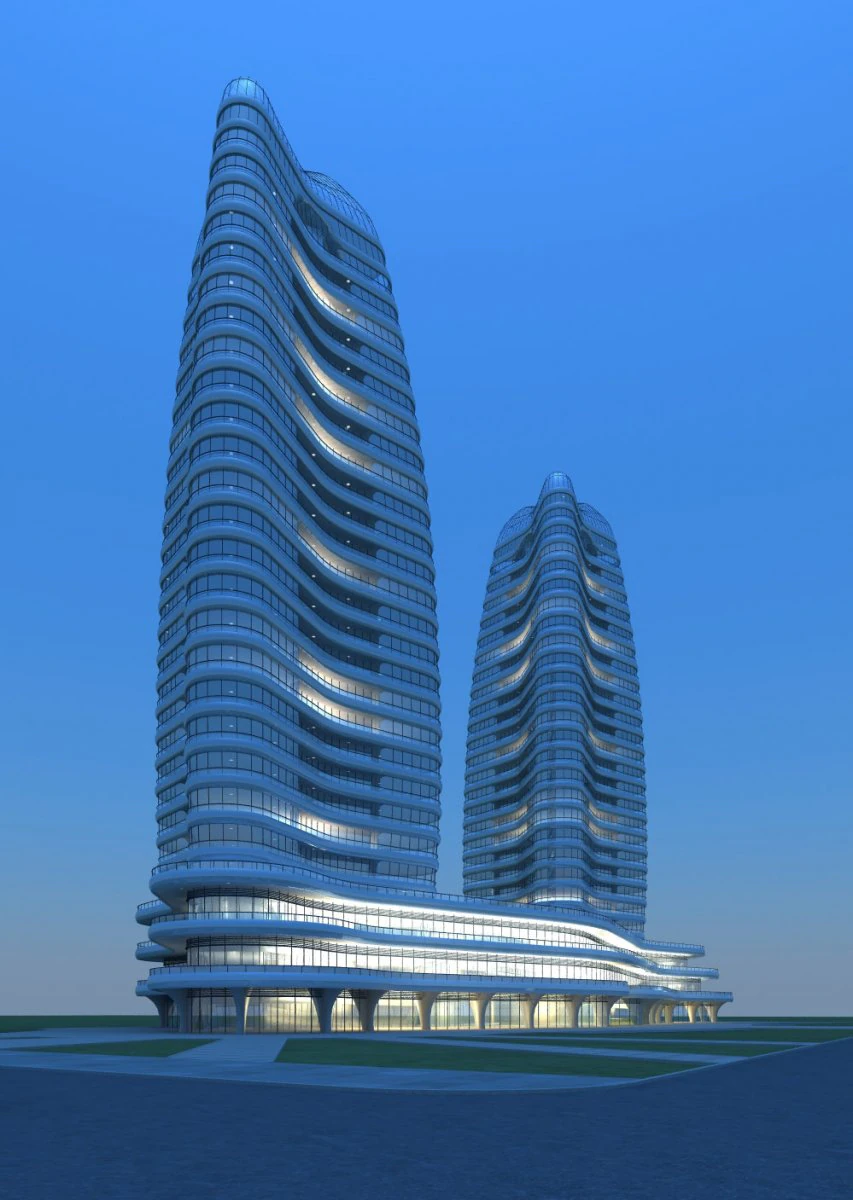 architecture 845 3D Model .c4d .max .obj .3ds .fbx .stl .blend