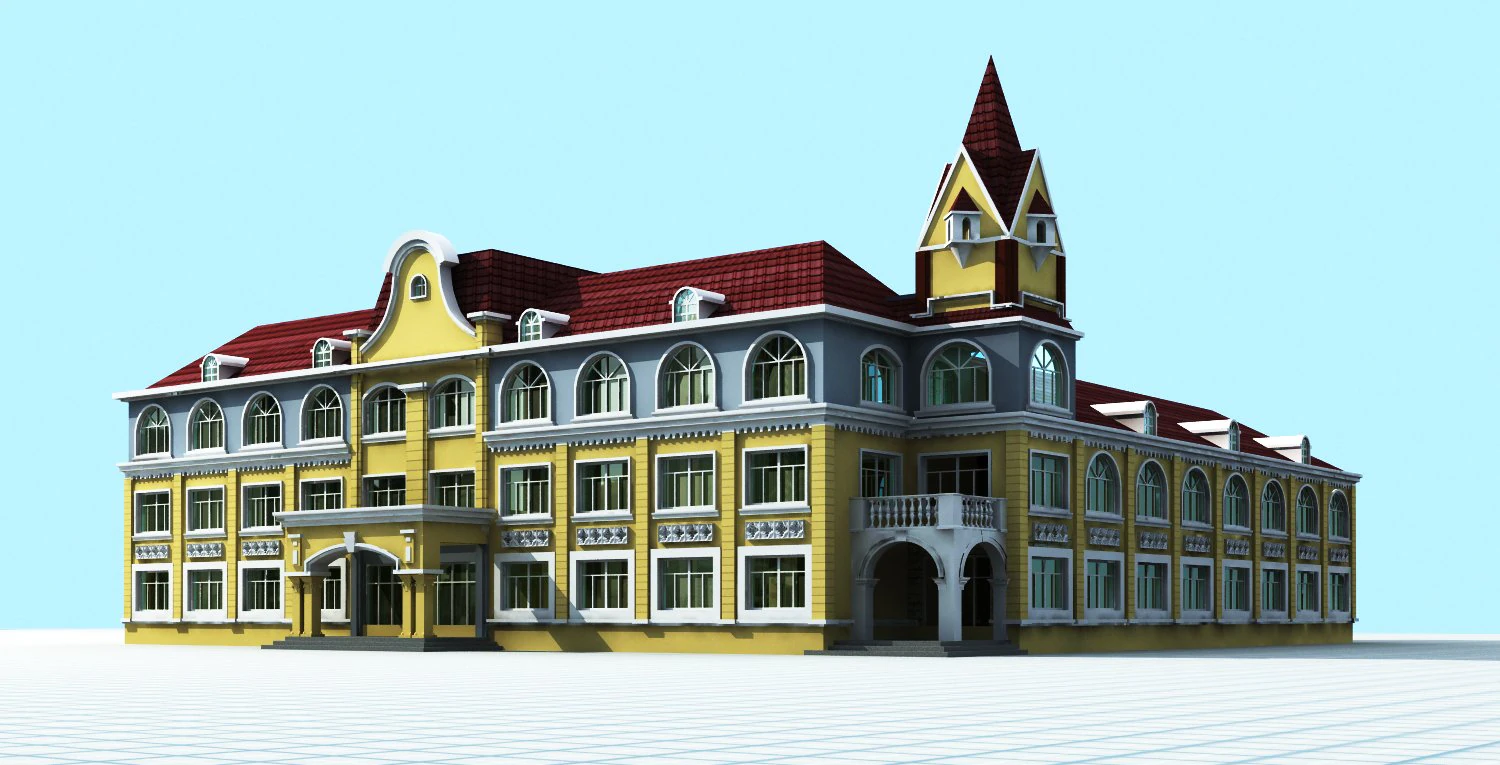 architecture 851 3D Model .c4d .max .obj .3ds .fbx .stl .blend