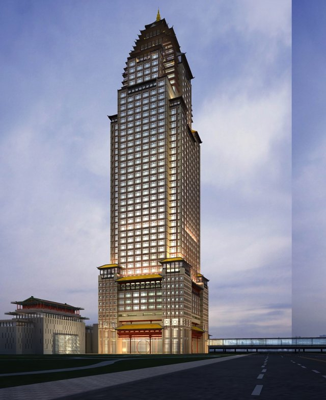 architecture 852 3D Model .c4d .max .obj .3ds .fbx .stl .blend 
