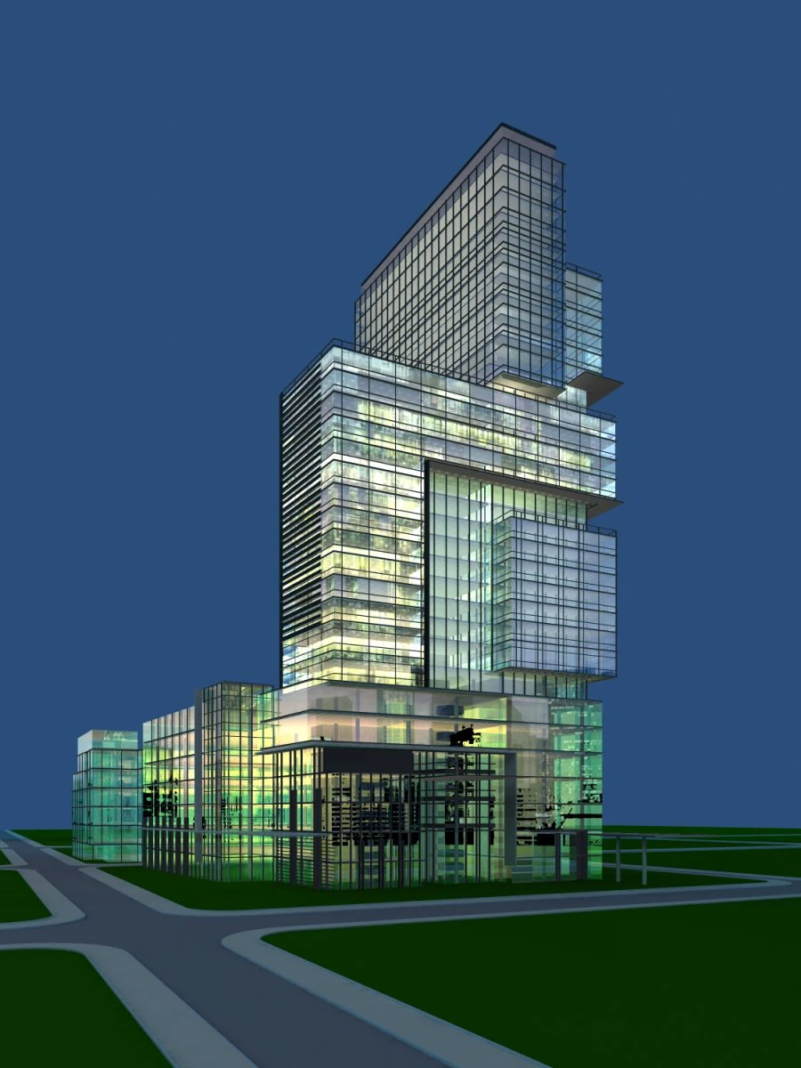 architecture 854 3D Model .c4d .max .obj .3ds .fbx .stl .blend 