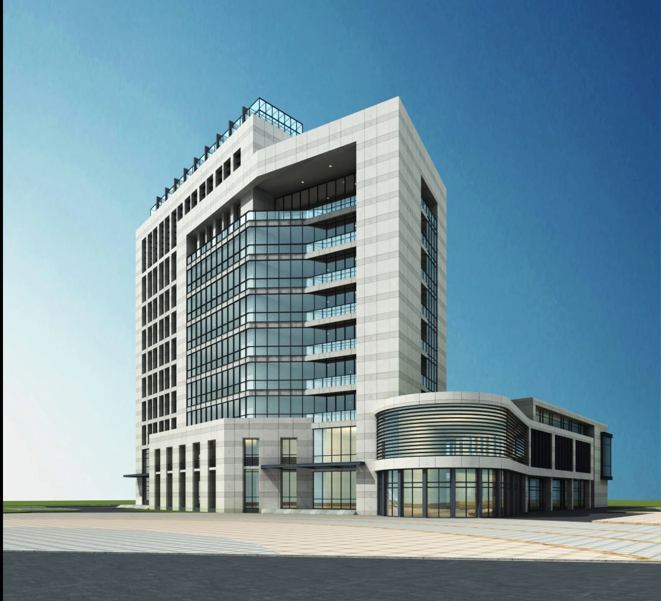 architecture 855 3D Model .c4d .max .obj .3ds .fbx .stl .blend 