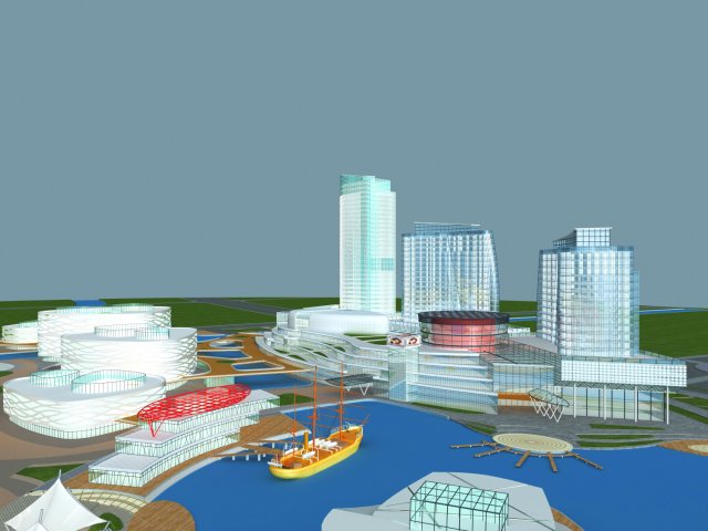architecture 860 3D 模型 .c4d .max .obj .3ds .fbx .stl .blend 