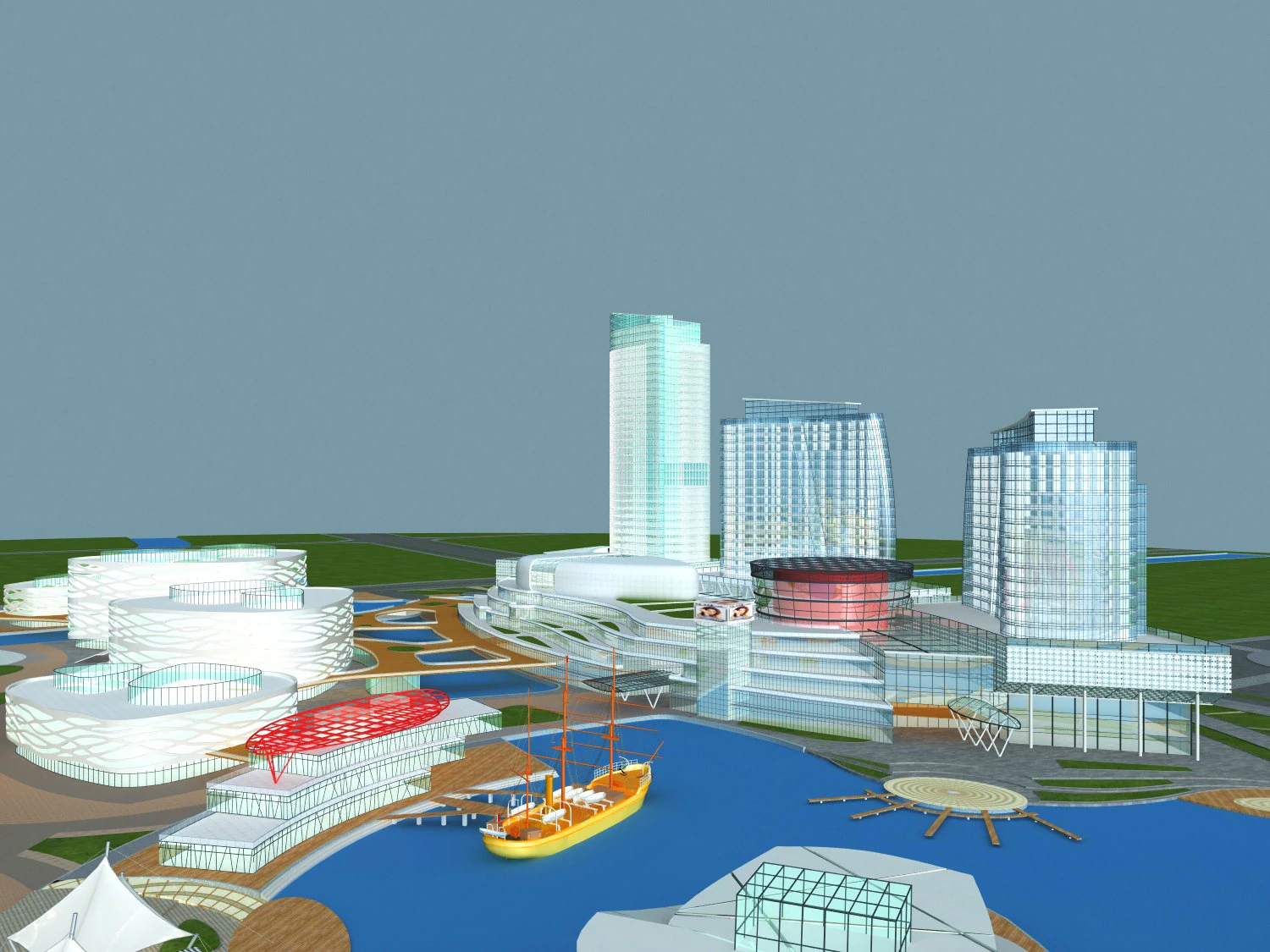 architecture 860 3D Model .c4d .max .obj .3ds .fbx .stl .blend 