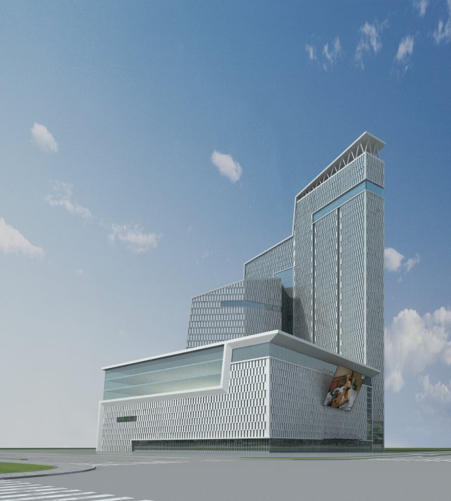 architecture 861 3D Модель .c4d .max .obj .3ds .fbx .stl .blend 