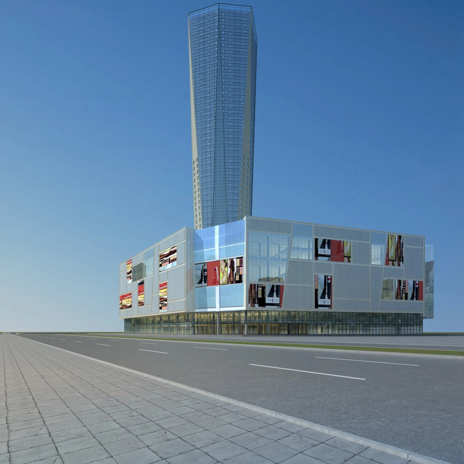 architecture 863 3D Model .c4d .max .obj .3ds .fbx .stl .blend 
