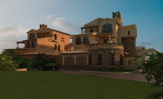 architecture 866 3D Model .c4d .max .obj .3ds .fbx .stl .blend 