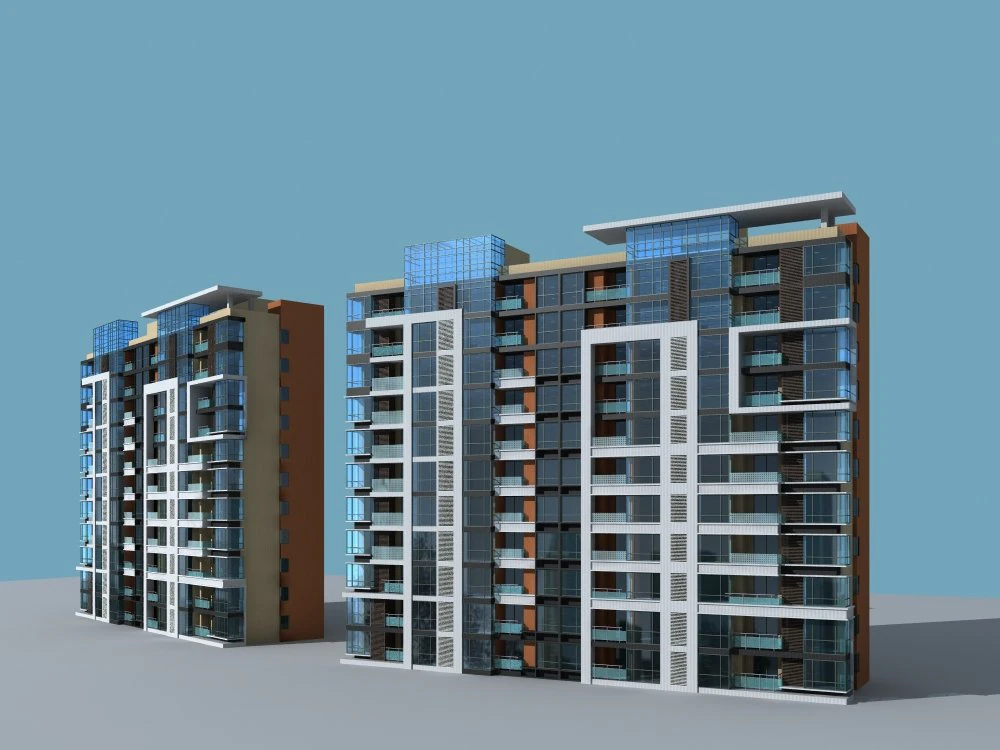 architecture 870 3D Model .c4d .max .obj .3ds .fbx .stl .blend 
