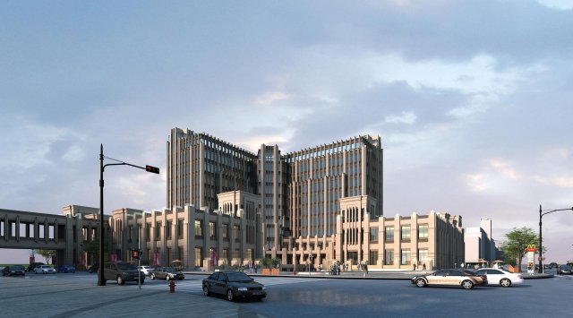 architecture 873 3D Model .c4d .max .obj .3ds .fbx .stl .blend 