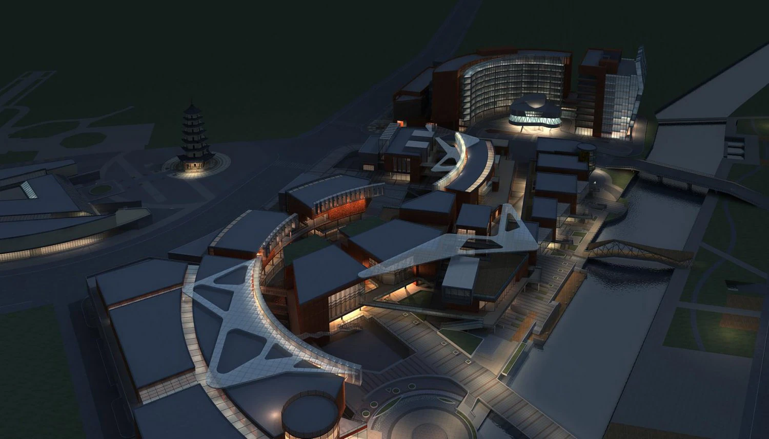 architecture 877 3D Model .c4d .max .obj .3ds .fbx .stl .blend