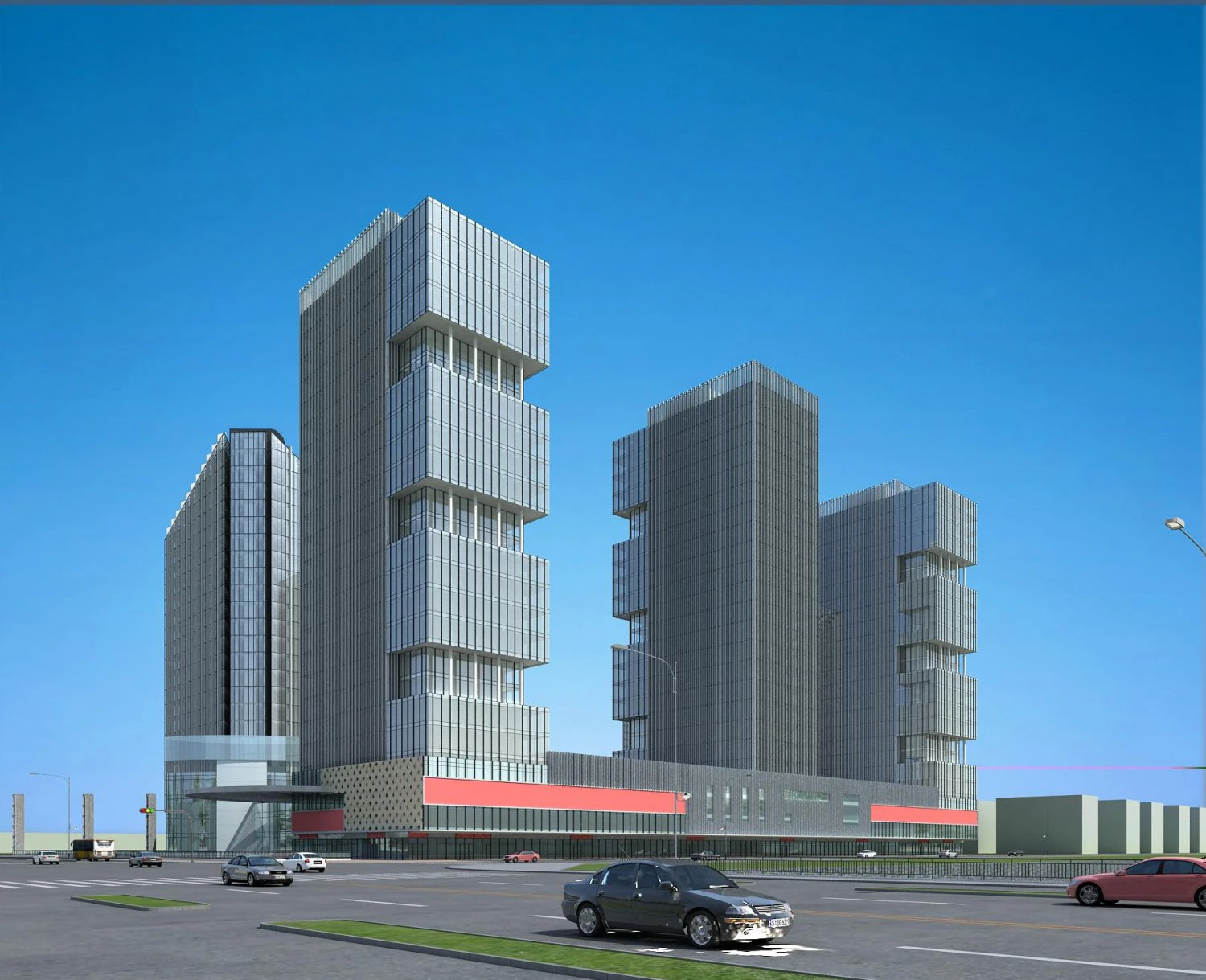 architecture 884 3D Model .c4d .max .obj .3ds .fbx .stl .blend 