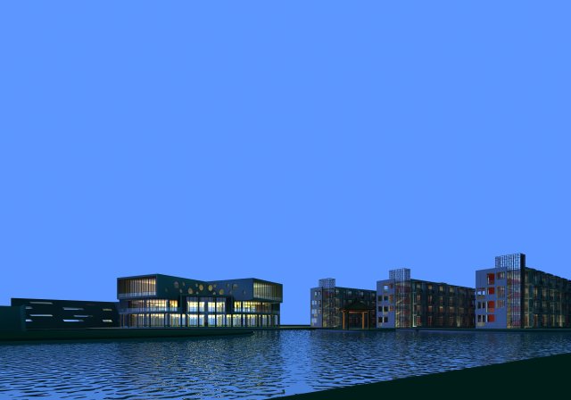architecture 889 3D Model .c4d .max .obj .3ds .fbx .stl .blend 
