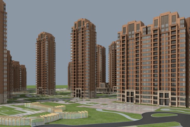 architecture 894 3D Модель .c4d .max .obj .3ds .fbx .stl .blend 