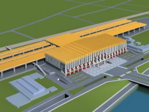 railway station 001 3D Модель