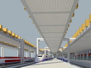 railway station 001 3D Model