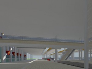 railway station 001 3D Model