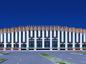 railway station 001 3D Model