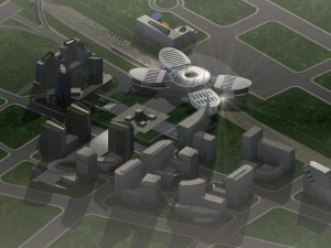 railway station 002 3D Model
