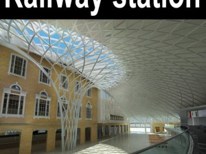 railway station 005 3D-Modell