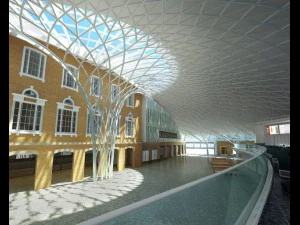 railway station 005 3D Model