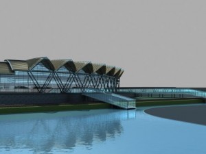 railway station 007 Model 3D