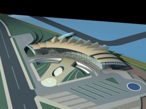 railway station 007 Model 3D