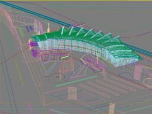 railway station 007 Model 3D