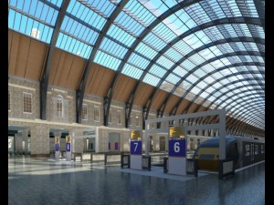 underground station 001 Modelo 3D