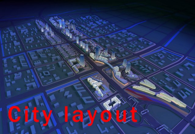 urban design 003 3Dモデル .c4d .max .obj .3ds .fbx .stl .blend