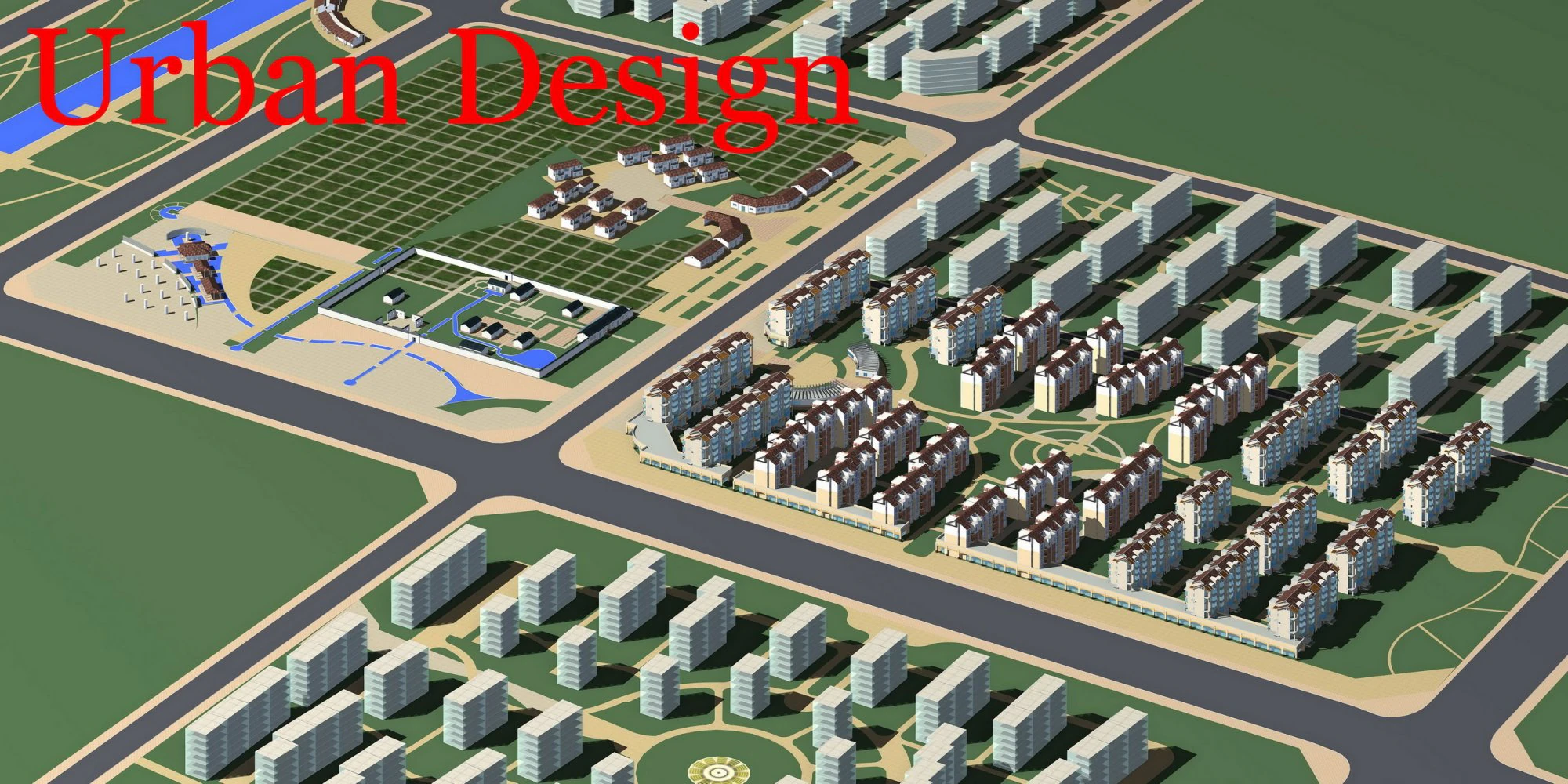 urban design 031 3D Model .c4d .max .obj .3ds .fbx .stl .blend 