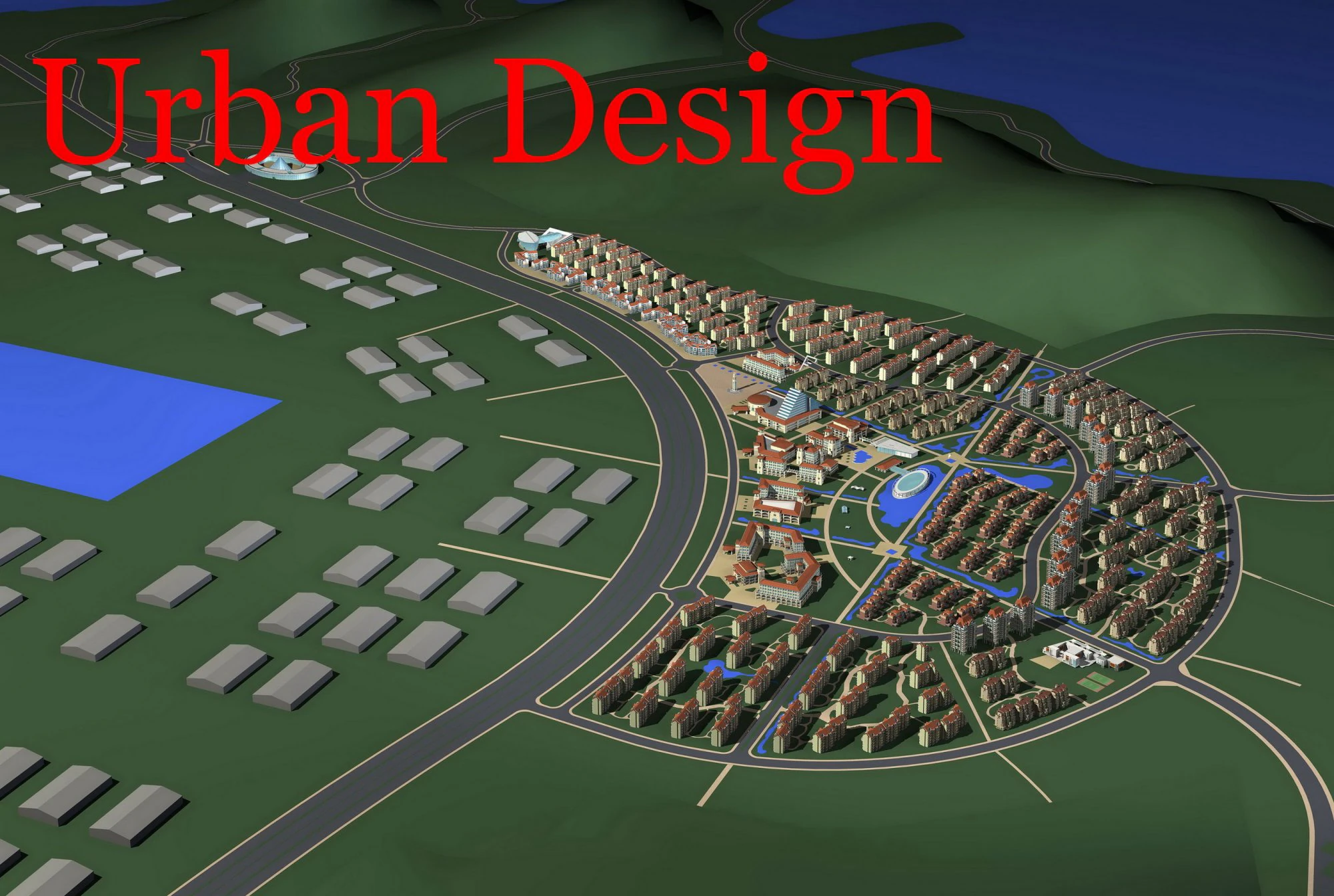 urban design 032 3D Model .c4d .max .obj .3ds .fbx .stl .blend 