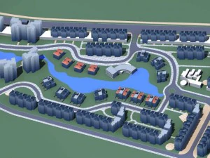 도시 디자인 034 3D 모델