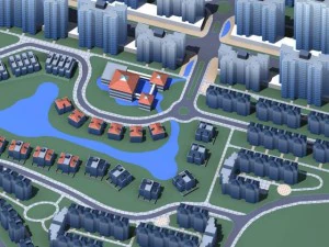 도시 디자인 034 3D 모델