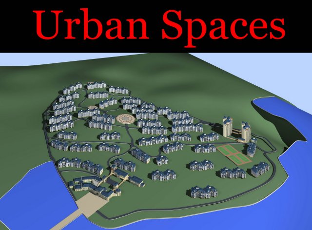 urban design 035 Model 3D .c4d .max .obj .3ds .fbx .stl .blend