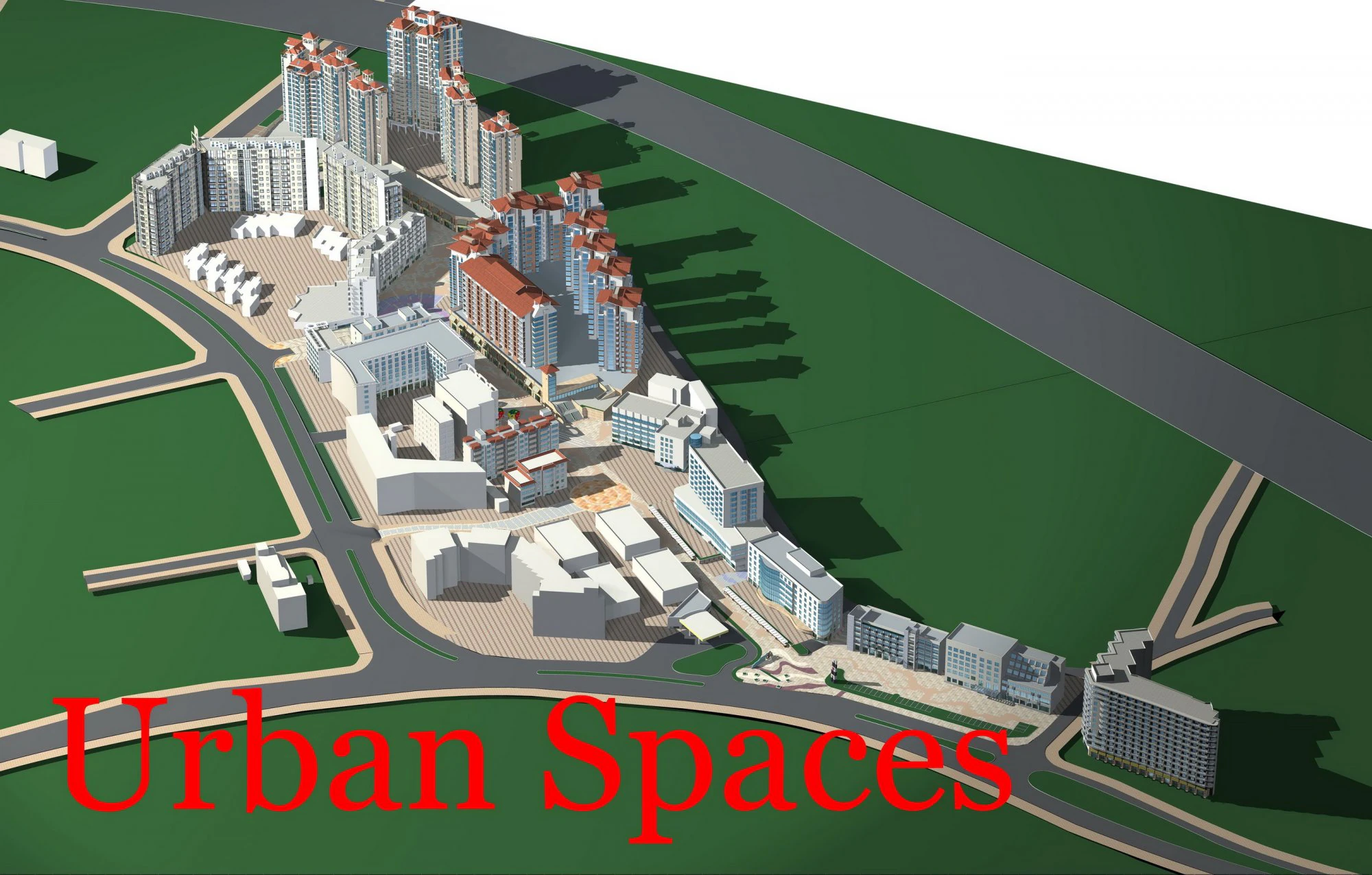 urban design 039 3D Model .c4d .max .obj .3ds .fbx .stl .blend 