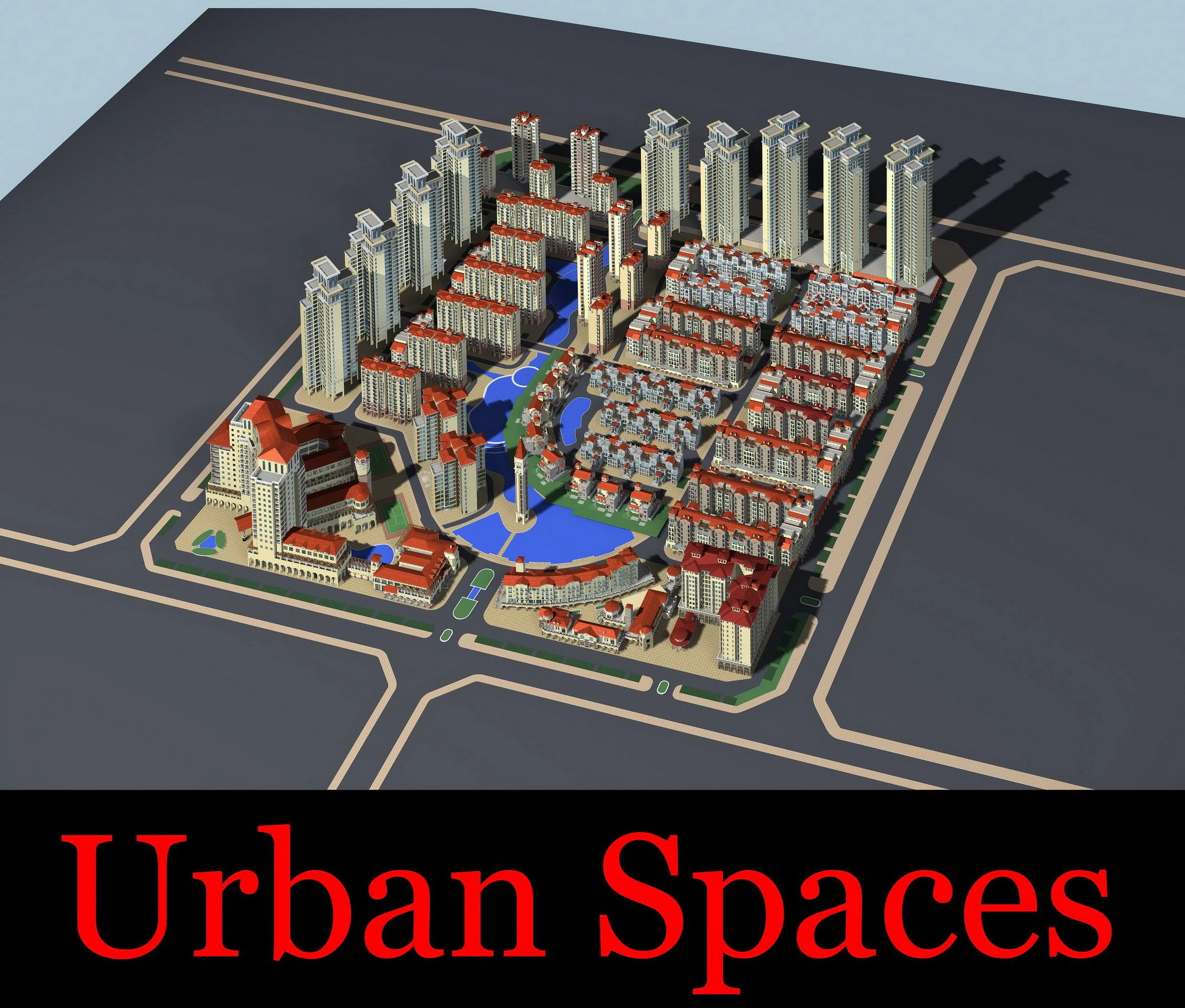 urban design 040 3D Model .c4d .max .obj .3ds .fbx .stl .blend 