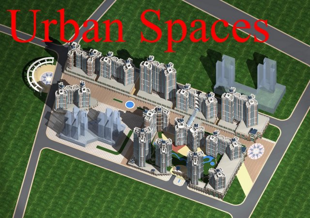 urban design 041 Modello 3D .c4d .max .obj .3ds .fbx .stl .blend 