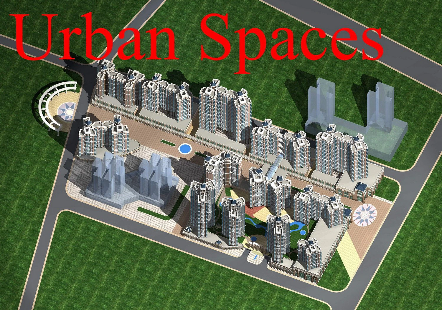 urban design 041 3D Model .c4d .max .obj .3ds .fbx .stl .blend 