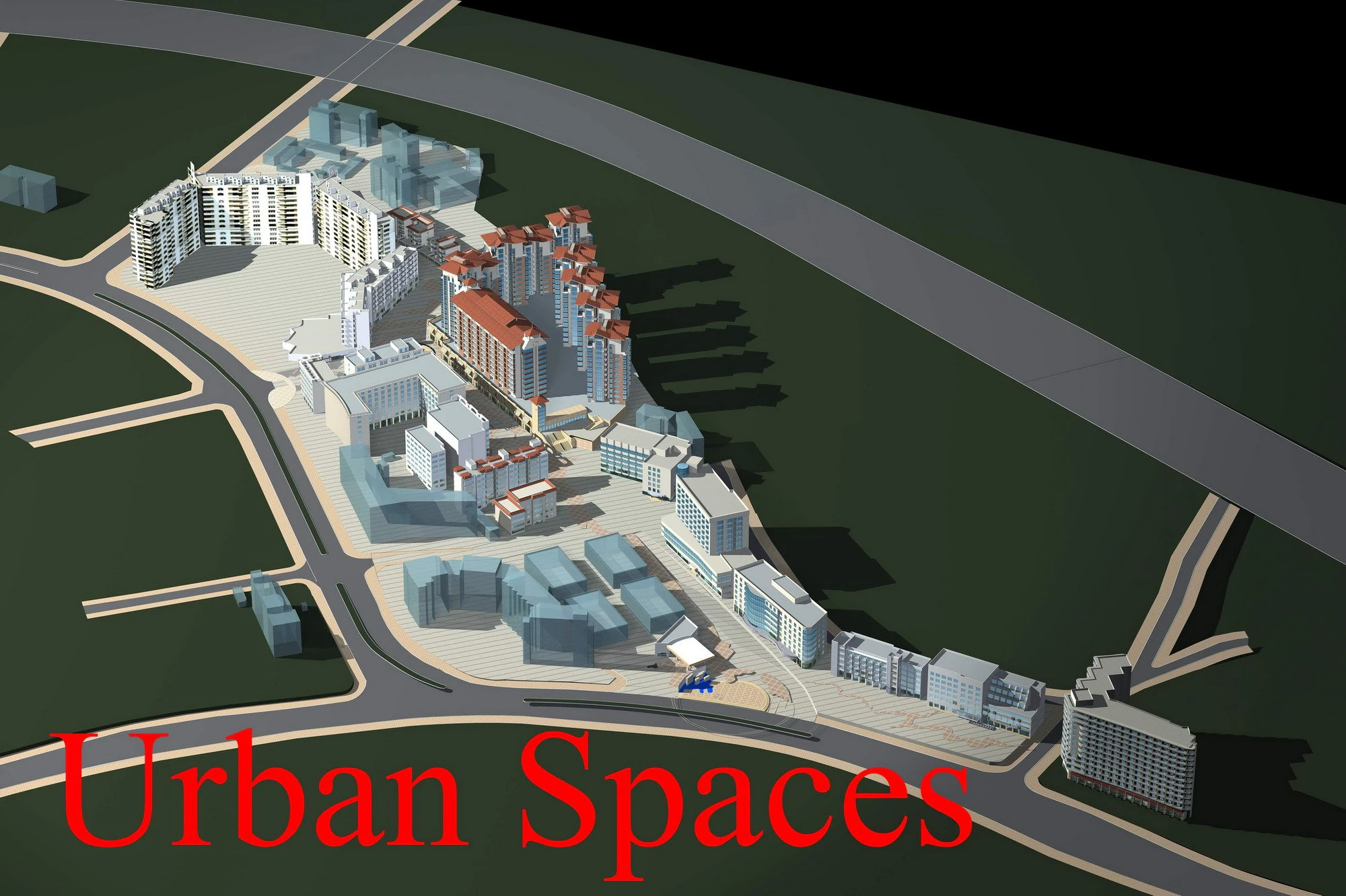 urban design 045 3D Model .c4d .max .obj .3ds .fbx .stl .blend 