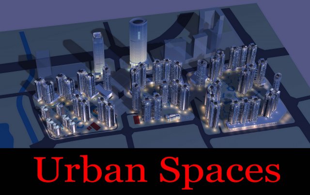 urban design 052 3D Модель .c4d .max .obj .3ds .fbx .stl .blend 