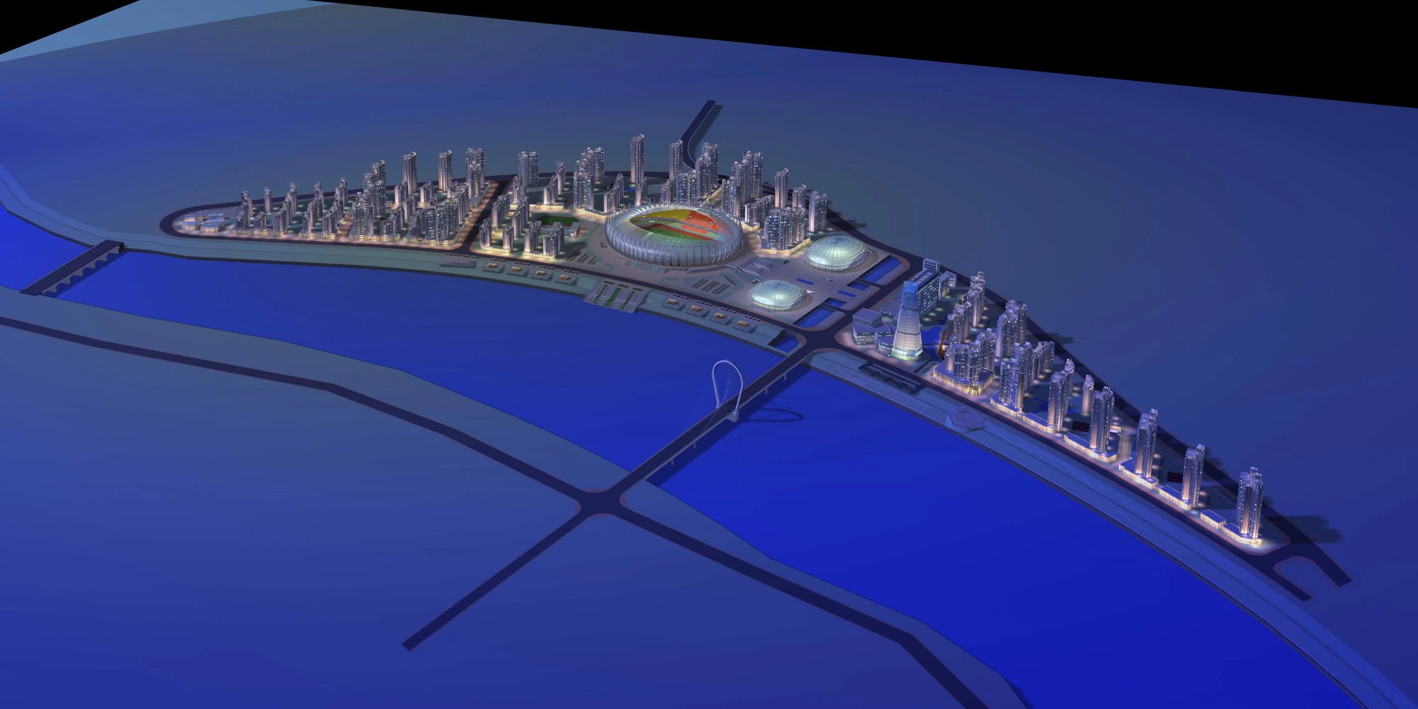 urban design 053 3D Model .c4d .max .obj .3ds .fbx .stl .blend 