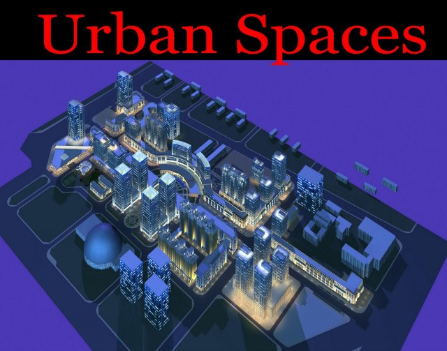 urban design 056 Model 3D .c4d .max .obj .3ds .fbx .stl .blend 