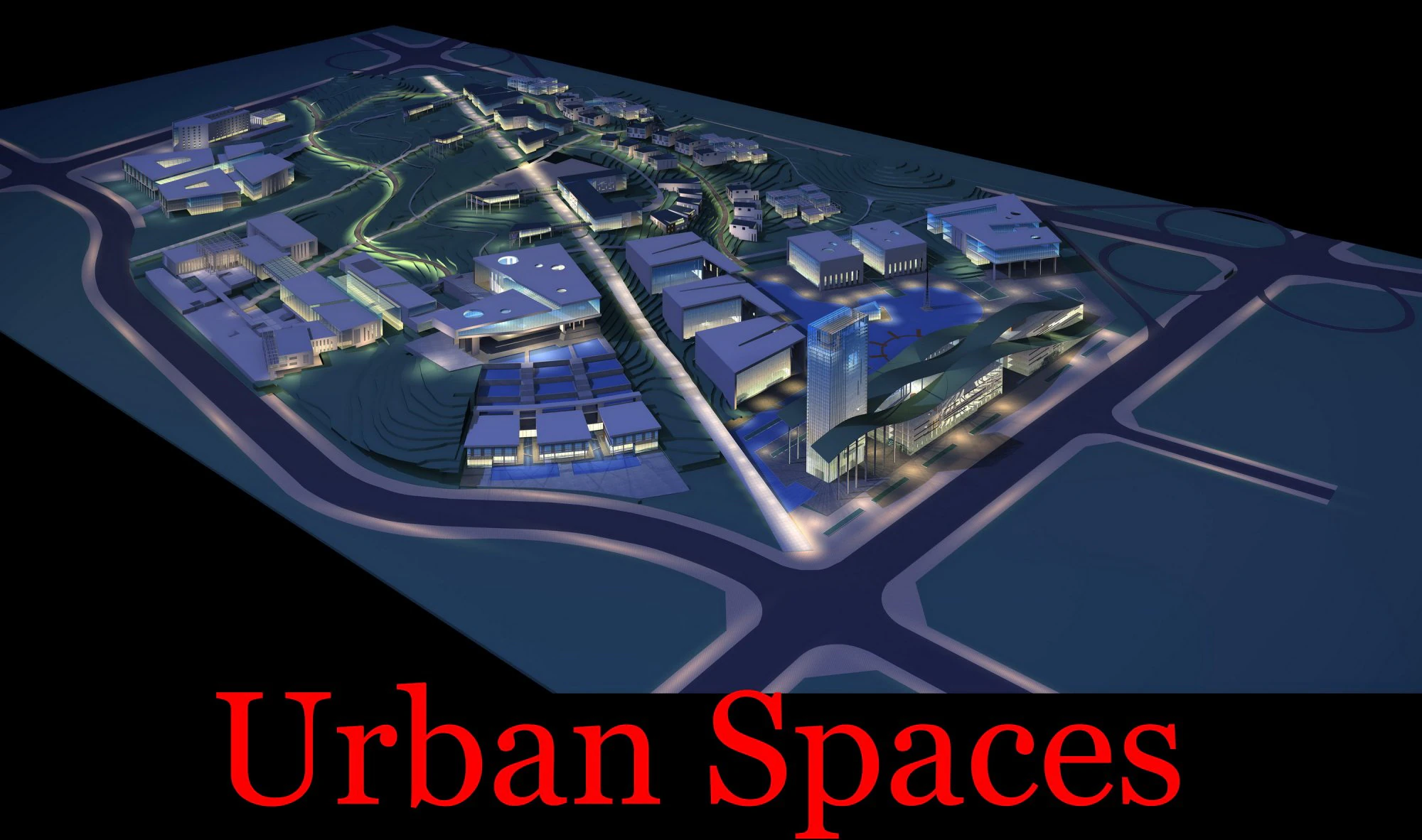 urban design 057 3D Model .c4d .max .obj .3ds .fbx .stl .blend