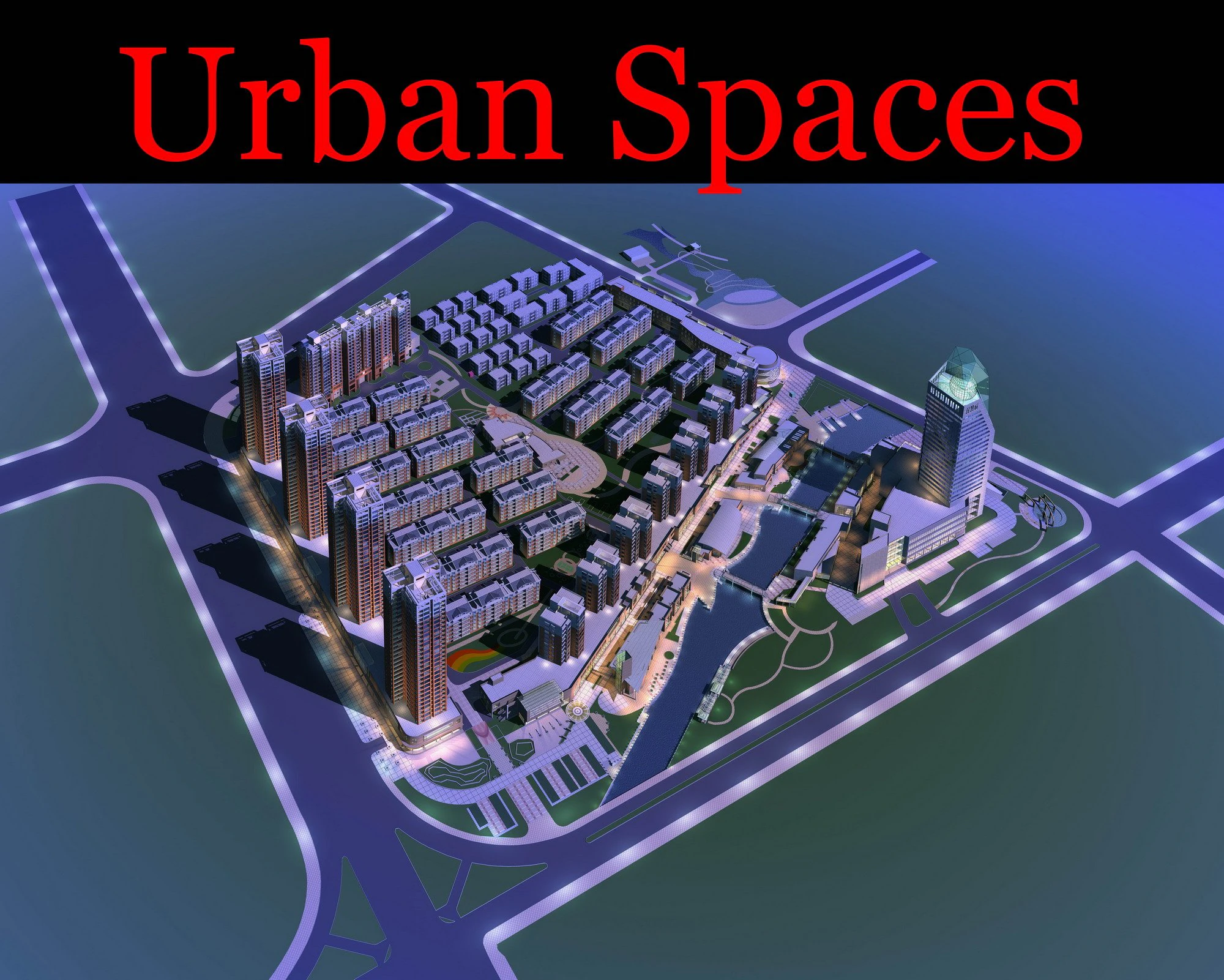 urban design 059 3D Model .c4d .max .obj .3ds .fbx .stl .blend 