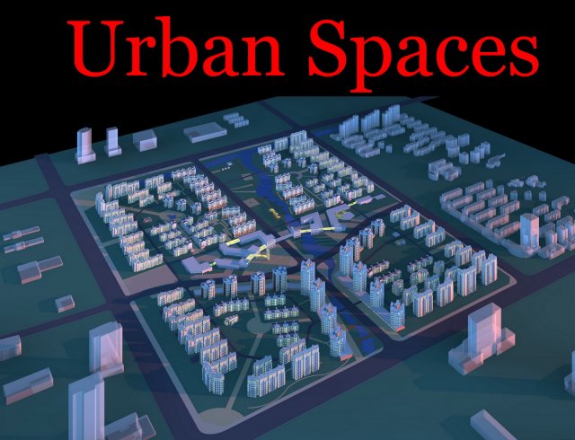 urban design 062 3D Model .c4d .max .obj .3ds .fbx .stl .blend