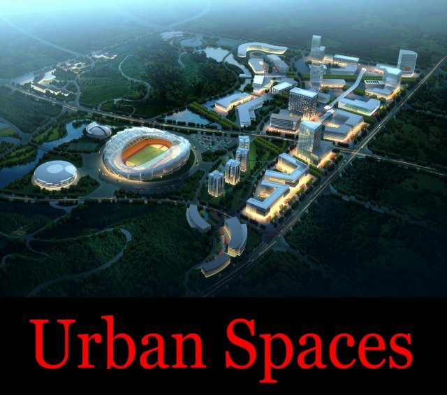 urban design 076 Modello 3D .c4d .max .obj .3ds .fbx .stl .blend 